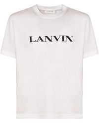 Lanvin - Tops ,Wit T-Shirts En Polo's Wit - Lyst