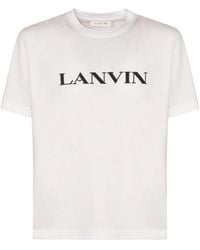 Lanvin - Tops ,Wit T-Shirts En Polo's Wit - Lyst