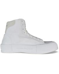 Alexander McQueen - Hohe Top Deck Plimsoll Sneakers - Lyst