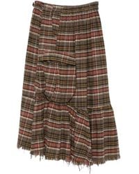 R13 - Plaid Cargo Skirt - Lyst