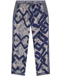 Pierre Louis Mascia - Seidenhose Mit Vintage-Drucken - Lyst