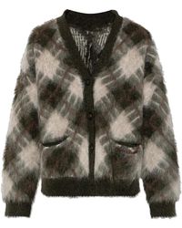 Acne Studios - Truien & Vesten ,Veelkleurig ,Wol Mohair V-Neck Vest - Lyst