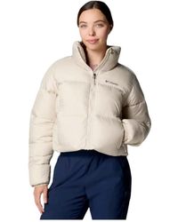 Columbia - Chaqueta Invierno Crema Resistente Al Agua, Mujer, Talla - Lyst