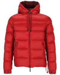 AFTER LABEL - Jassen ,Rood ,Nylon Verbier Cropped Puffer Jacket - Lyst