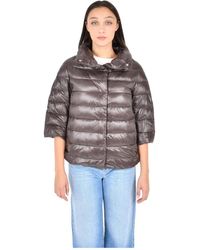 Herno - Jassen ,Bruin ,Katoen Aminta Down Jacket - Lyst