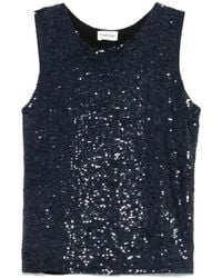 P.A.R.O.S.H. - P.A.R.O..H. ,Tops ,Blauw ,Blauwe Tops Voor Een Stijlvolle Uitstraling - Lyst