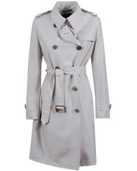 Moorer - Trench De Nylon Con Cierre De Doble Botonadura, Mujer, Talla - Lyst