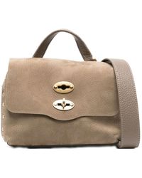 Zanellato - Graue Wildleder-Handtasche - Lyst