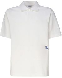 Burberry - T-shirts und polos aus baumwollmischung,stilvolle t-shirts und polos - Lyst