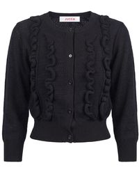 Jucca - Gestrickte Rüschen-Cardigan - Lyst