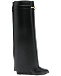 Givenchy - Shark Lock Wedge Boots - Lyst