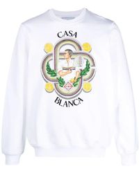 CASABLANCA - Felpa in cotone organico ispirata al tennis - Lyst