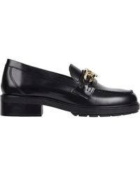 Tommy Hilfiger - Mocasines chain negros para mujeres - Lyst
