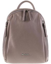 Pierre Cardin - Embossed Leather Backpack - Lyst