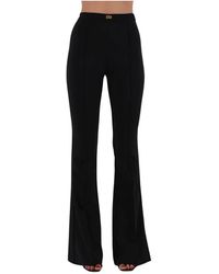 Elisabetta Franchi - Wide Trousers - Lyst
