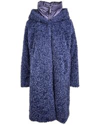 Bomboogie - Lange Jas Van Sherpa Fleece - Lyst