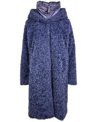 Bomboogie - Lange Jas Van Sherpa Fleece - Lyst