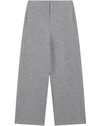 Max Mara - Double-Faced Wollen En Katoenen Broek - Lyst