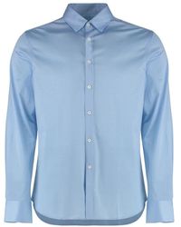 Canali - Baumwollhemd knopfleiste 100% baumwolle - Lyst