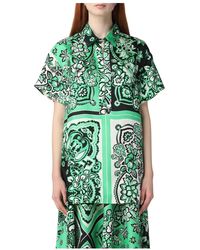 RED Valentino - Bandana print bluse für frauen - Lyst