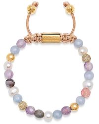 Nialaya - Women`s beaded bracelet with aquamarine - Lyst
