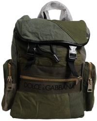 Dolce & Gabbana - Militär-Rucksack In Leinen - Lyst