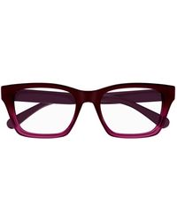 Chloé - Accessoires ,Rood ,Moderne Rechthoekige Optische Brillen - Lyst