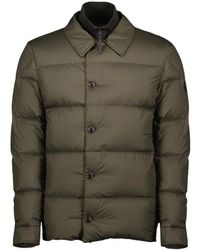 Moncler - Jassen ,Groen ,Polyester Doudoune-Chemise Pres - Lyst