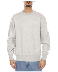 Levi's - Hoodies & Sweatvesten ,Grijs ,Katoen Authentic Crewneck - Lyst