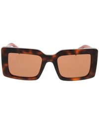 Prada - Accessoires ,Bruin ,Zonnebrillen - Lyst