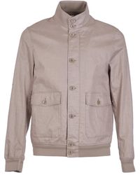 DUNO - Jassen ,Linnen Sand Bomber Jacket - Lyst
