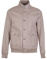 DUNO - Jassen ,Linnen Sand Bomber Jacket - Lyst