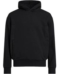 Calvin Klein - Hoodies & Sweatvesten ,Zwart ,Polyester Softshell Mix Media Hood Jacket - Lyst