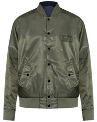 Balmain - Jassen ,Groen ,Satijn Omkeerbaar Bomberjack - Lyst