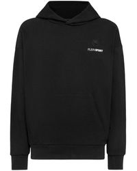 Philipp Plein - Fitness ,Zwart ,Katoen Oversize Hoodie Sweatshirt Ls Scratch - Lyst