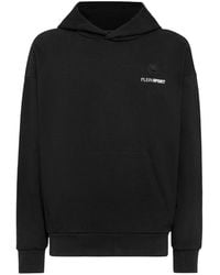 Philipp Plein - Fitness ,Zwart ,Katoen Oversize Hoodie Sweatshirt Ls Scratch - Lyst