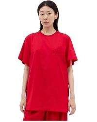 Max Mara - Katoenen Jersey Logo Borduurwerk T-Shirt - Lyst