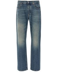 McQueen - Jeans ,Blauw ,Katoen Straight Leg Jeans - Lyst