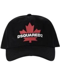DSquared² - Accessoires ,Zwart ,Katoen D2 Leaf Baseballpet - Lyst