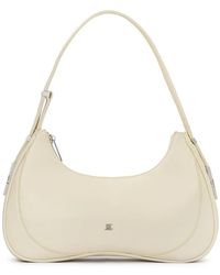 Kazar - Cremefarbene Baguette-Handtasche Mit Silberner Hardware - Lyst