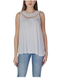 B.Young - Tops ,Wit ,Lente/Zomer T-Shirts En Canvas - Lyst