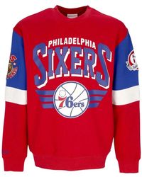 Mitchell & Ness - Nba All Over Crew Sweatshirt - Lyst