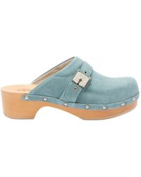 Scholl - Schoenen ,Blauw ,Leer Pescura Clog 50 - Lyst