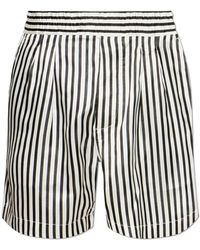 Tom Ford - Zijden Shorts Met Een Gestreept Patroon - Lyst