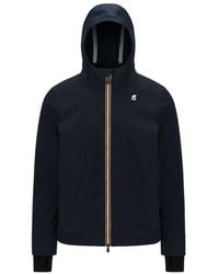 K-Way - Jassen ,Blauw ,Polyester Jacko Bonded Jacket - Lyst