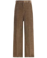 Brunello Cucinelli - Wide Trousers - Lyst