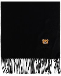 Moschino - Wollschal Mit Logo - Lyst