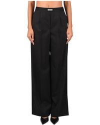 MSGM - Wide Trousers - Lyst