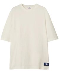 Burberry - T-shirt in cotone per la pioggia - Lyst