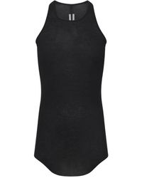 Rick Owens - Tops ,Zwart ,Basic Rib Tank - Lyst